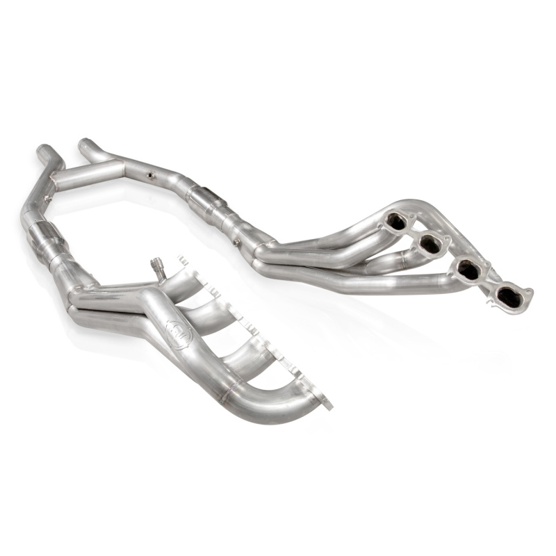 Ford Mustang Performance Exhaust - Stainless Works - Long Tube Headers 1-7/8in Primaries High-Flow Cats 3in H-Pipe - `11-`14